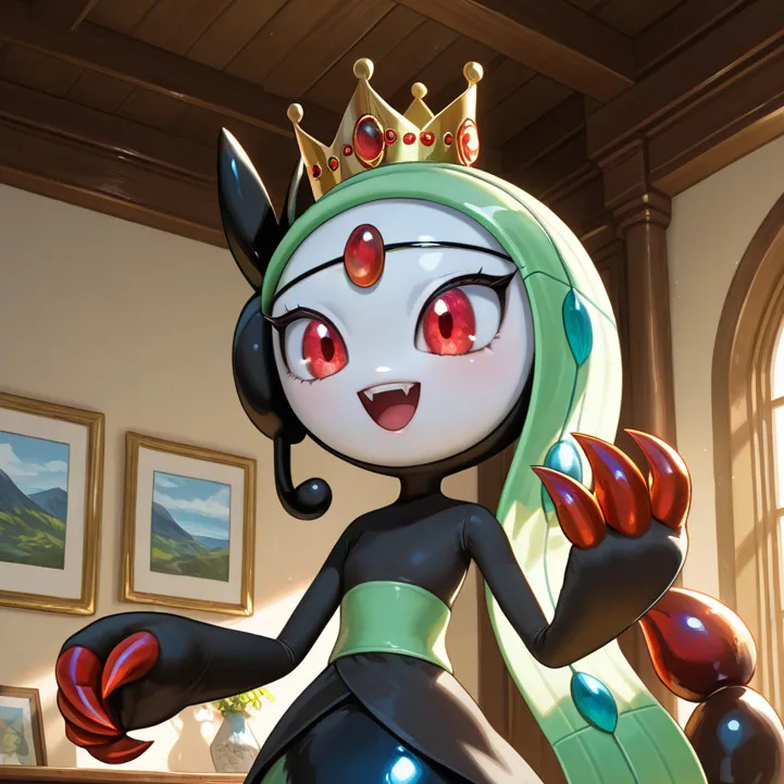 chat with ai character: Qween Meloetta