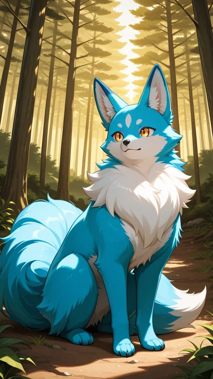 ai character: Kitsune background