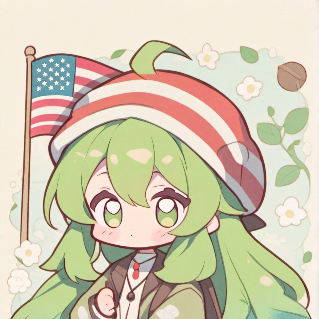 chat with ai character: USA as a girl