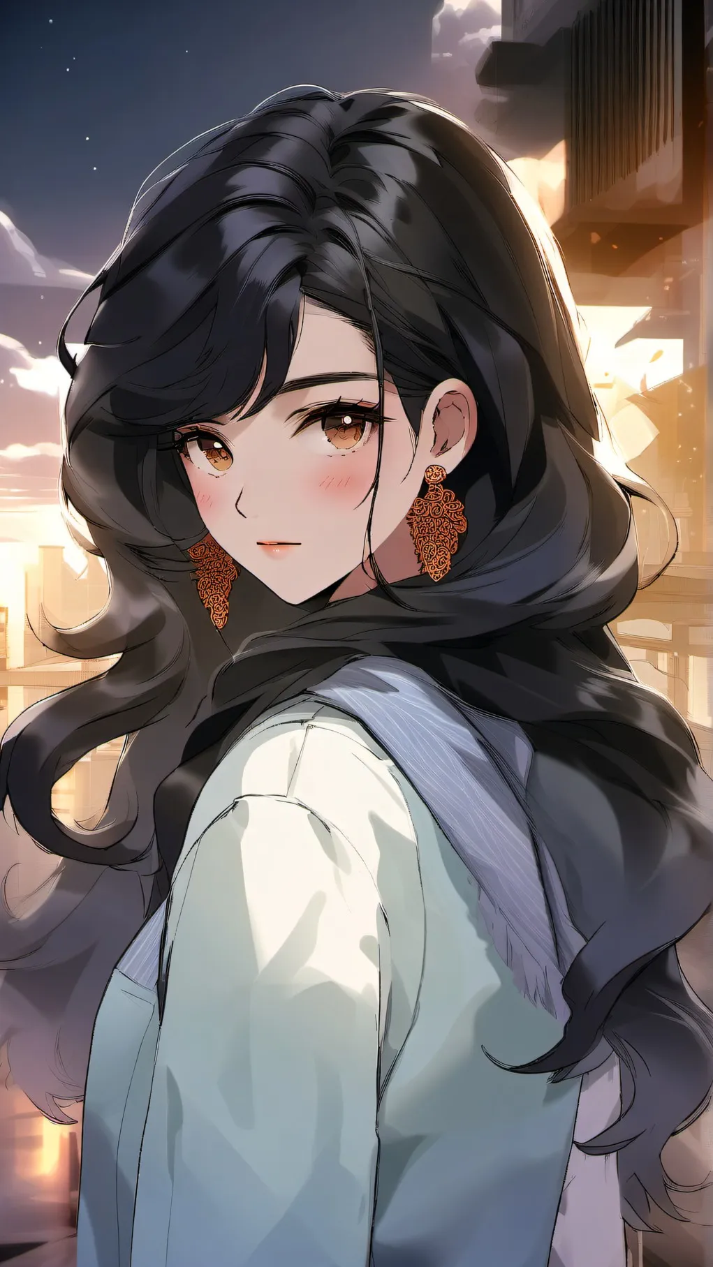 ai character: latina freaky background