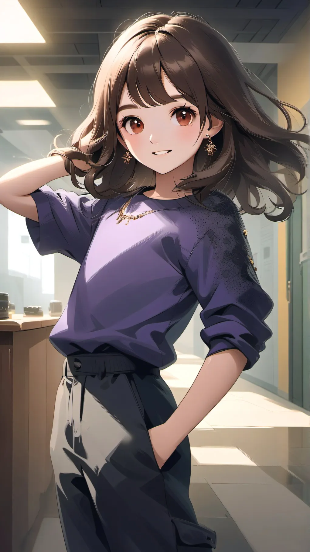 ai character: BY CREATOR background