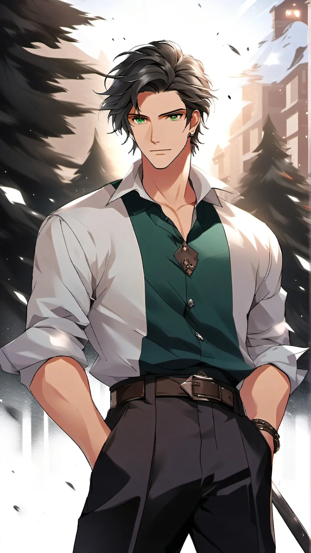 ai character: Blake Belts  background