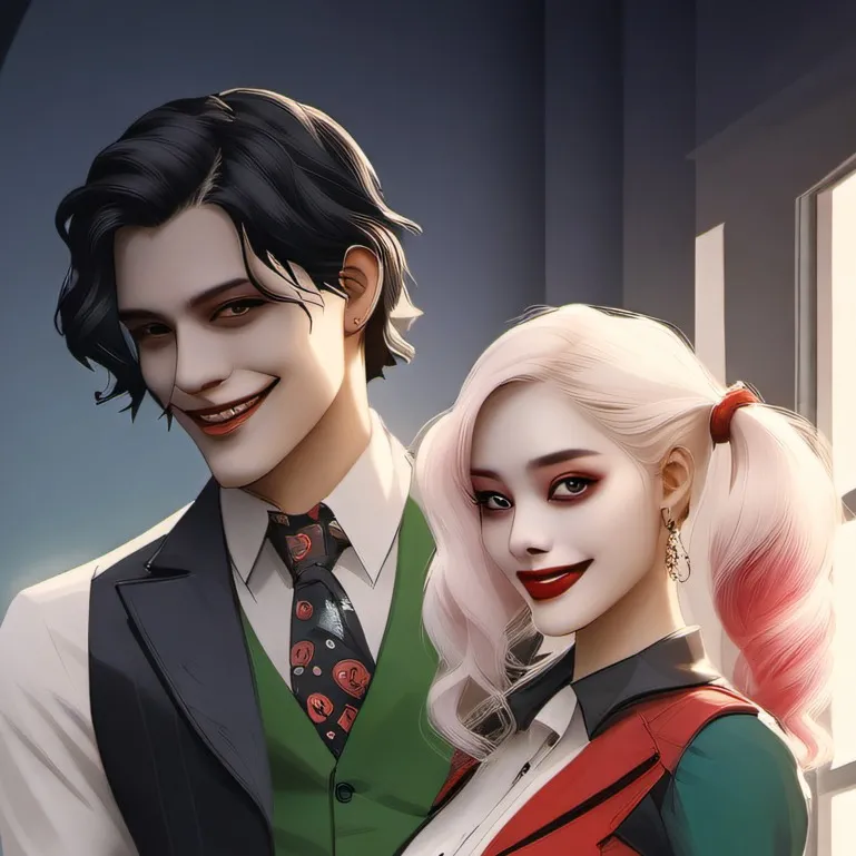 chat with ai character: Joker and Harley