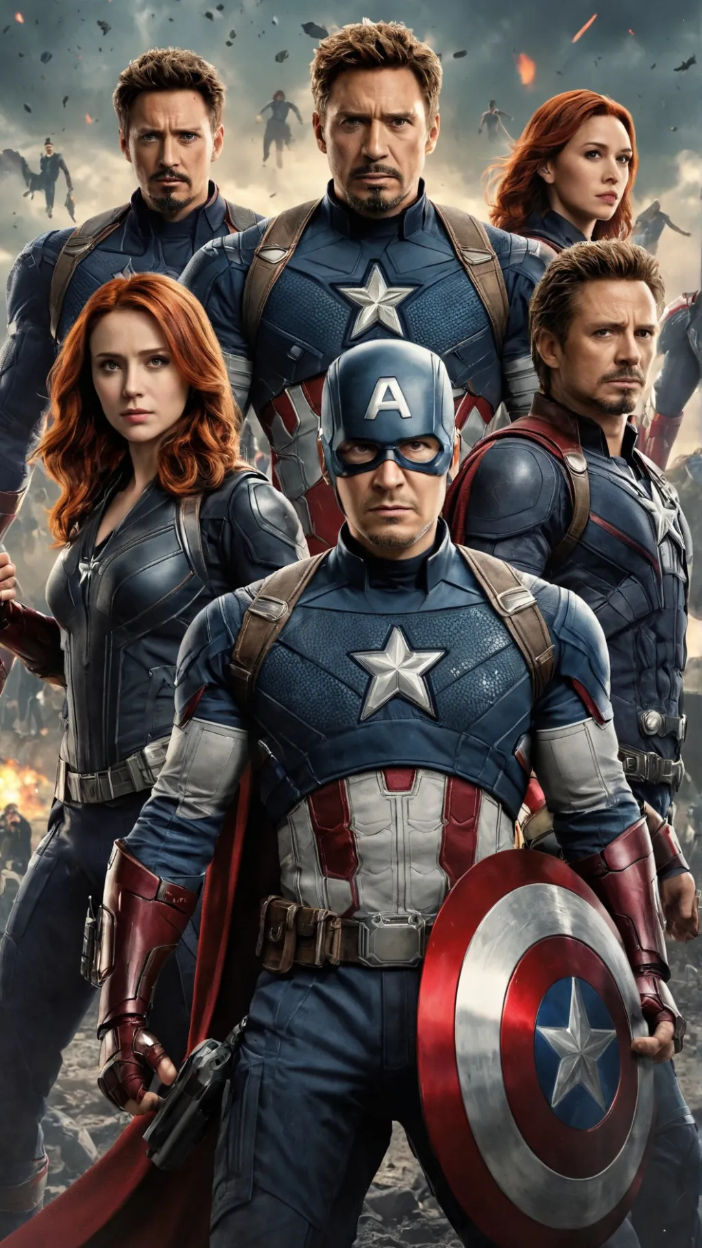 ai character: avengers background