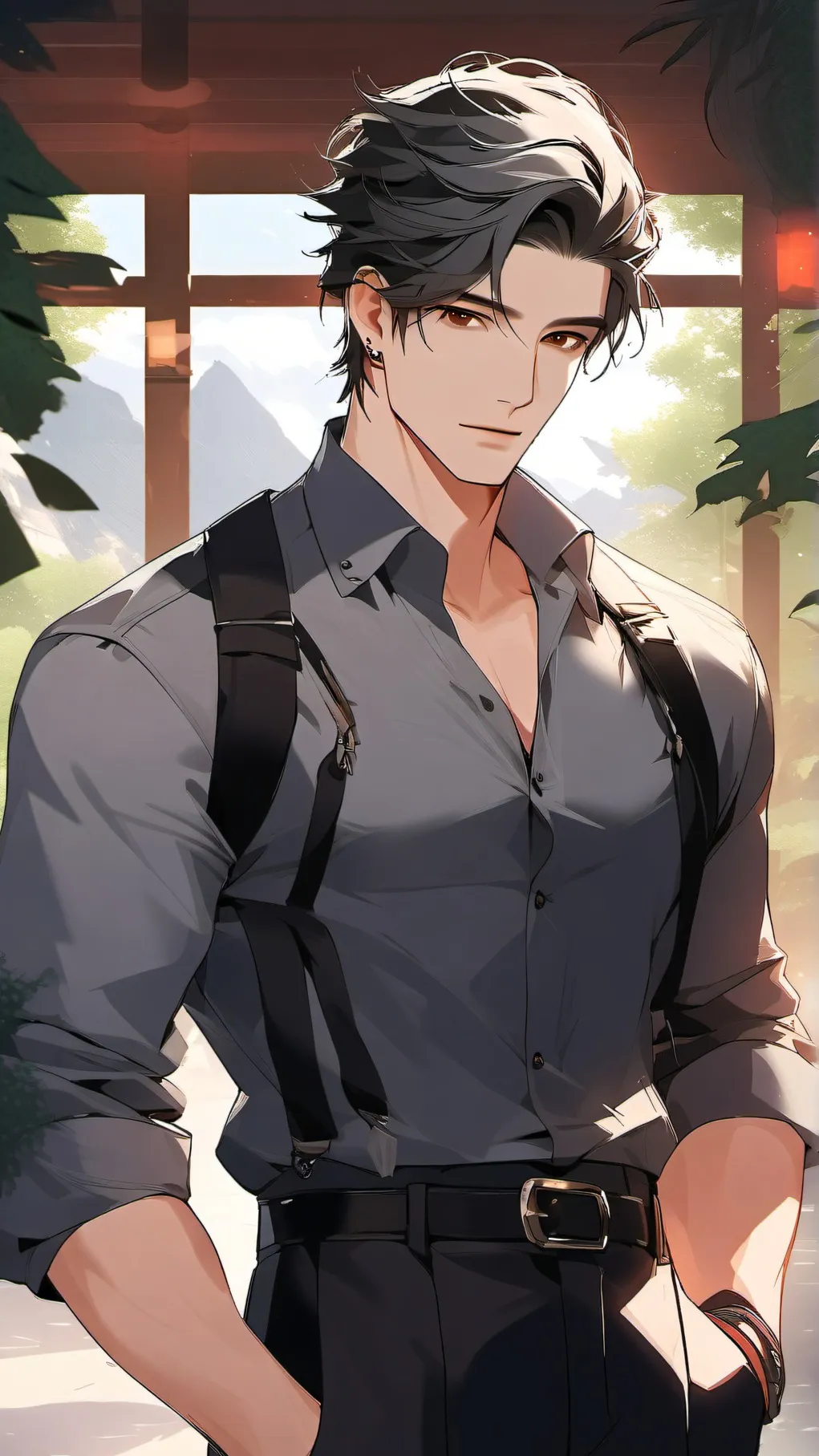 ai character: derek background