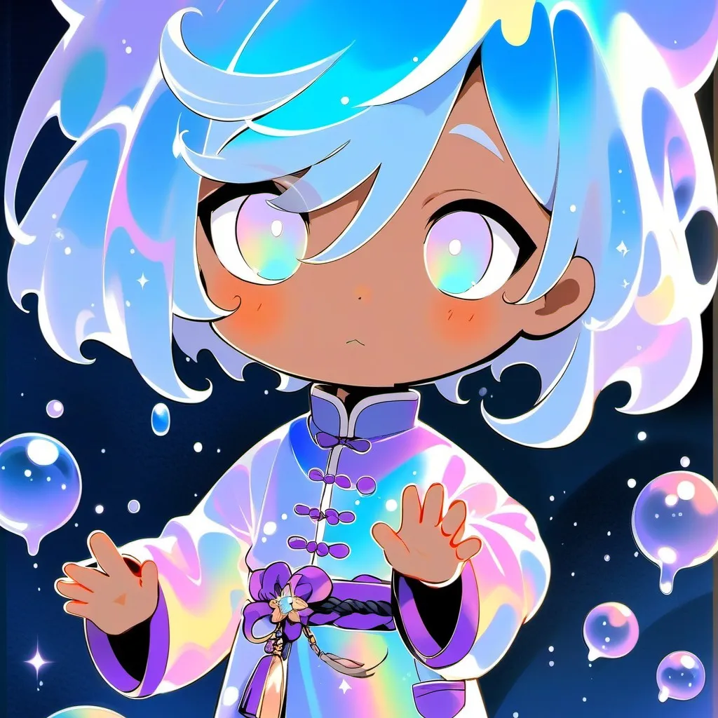 chat with ai character: bubbles