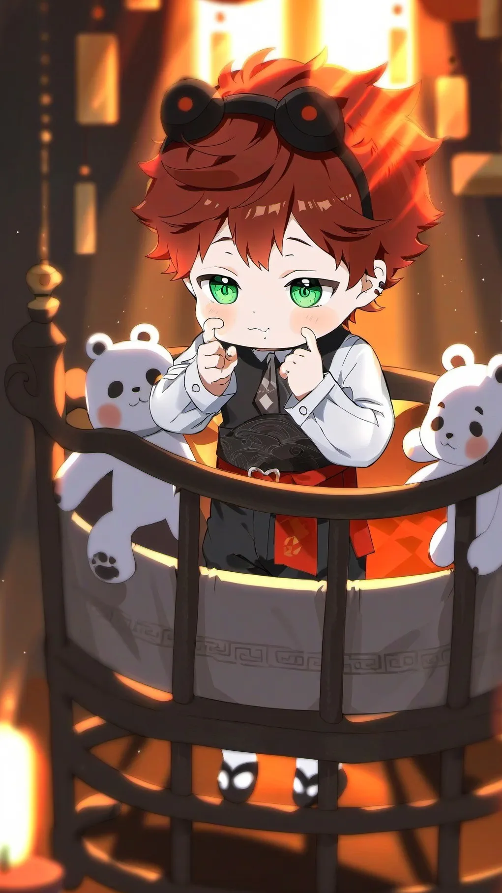 ai character: baby max background