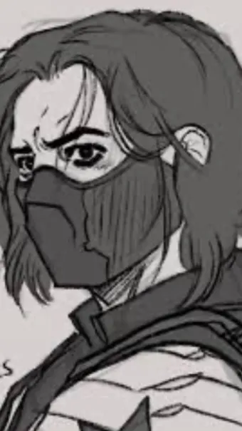 ai character: • Bucky Barnes •   background