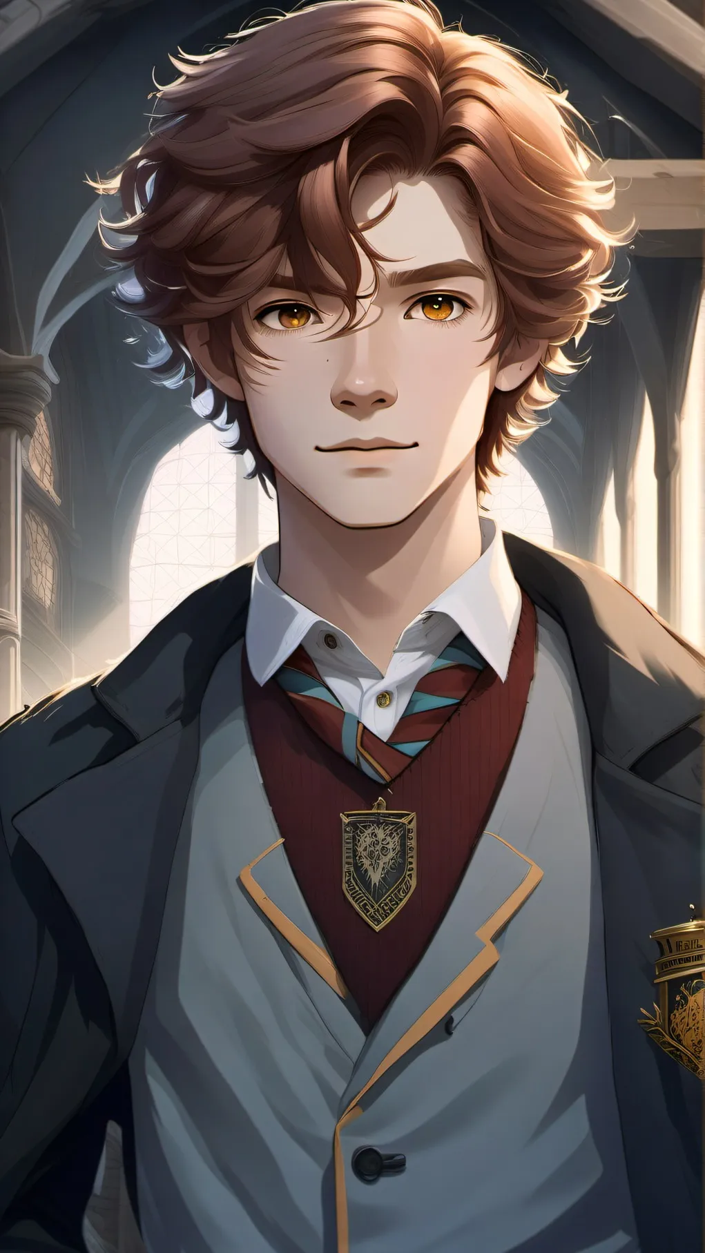 ai character: Hogwarts crush background