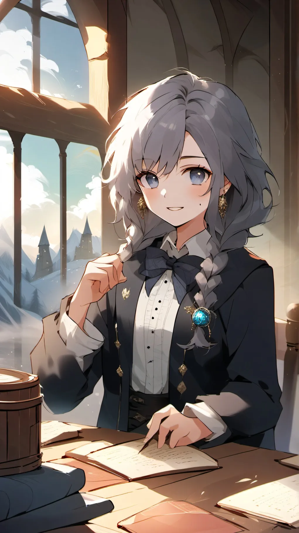 ai character: hogwarts yippy background
