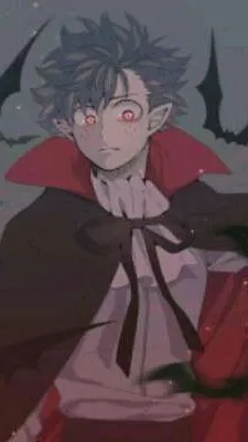 ai character: Vampire Izuku-BKDK background