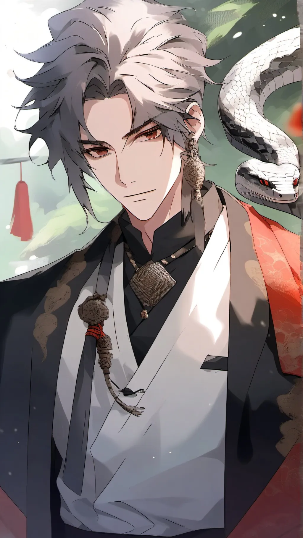 ai character: Snake king background