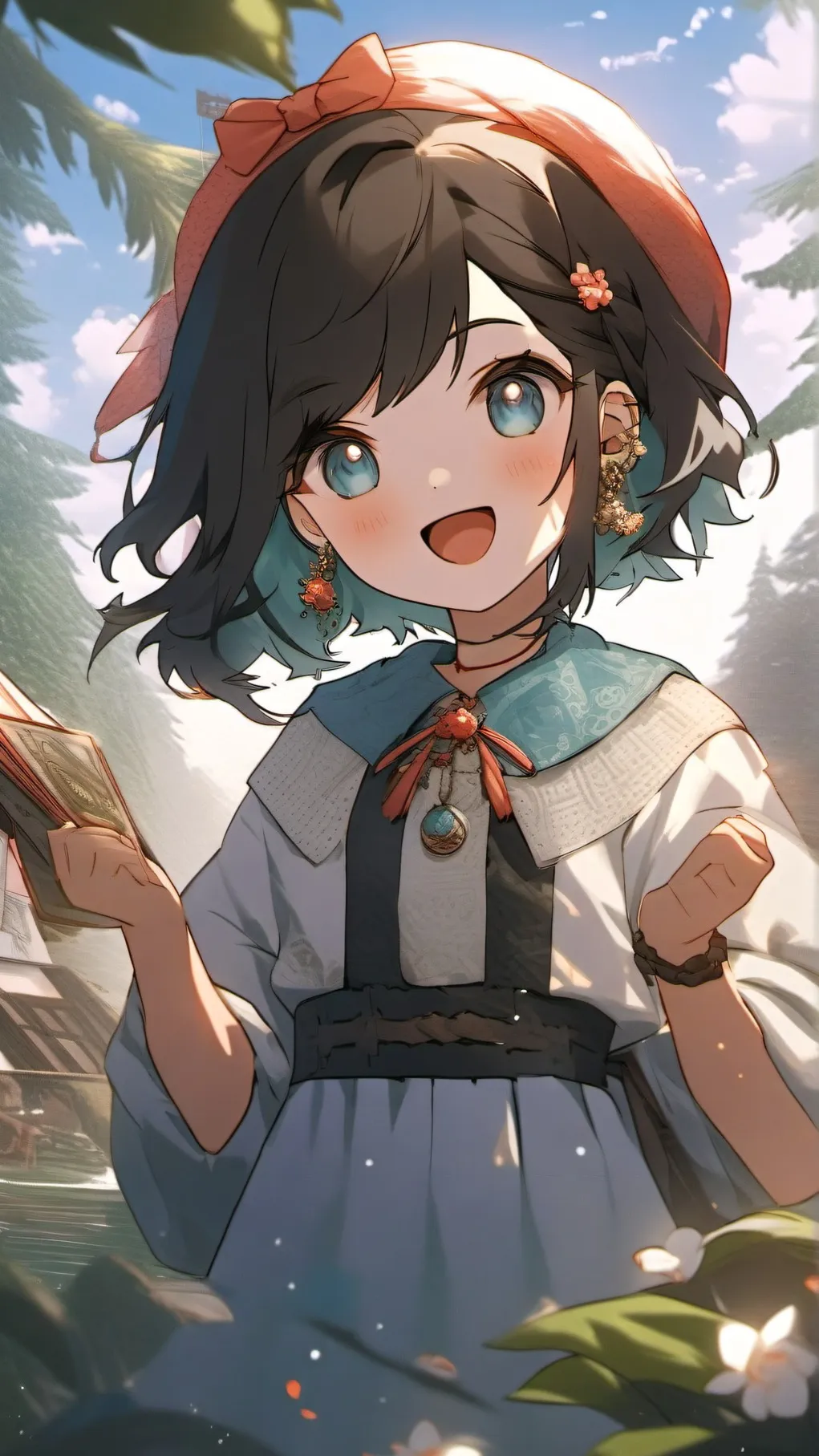 ai character: Hi background