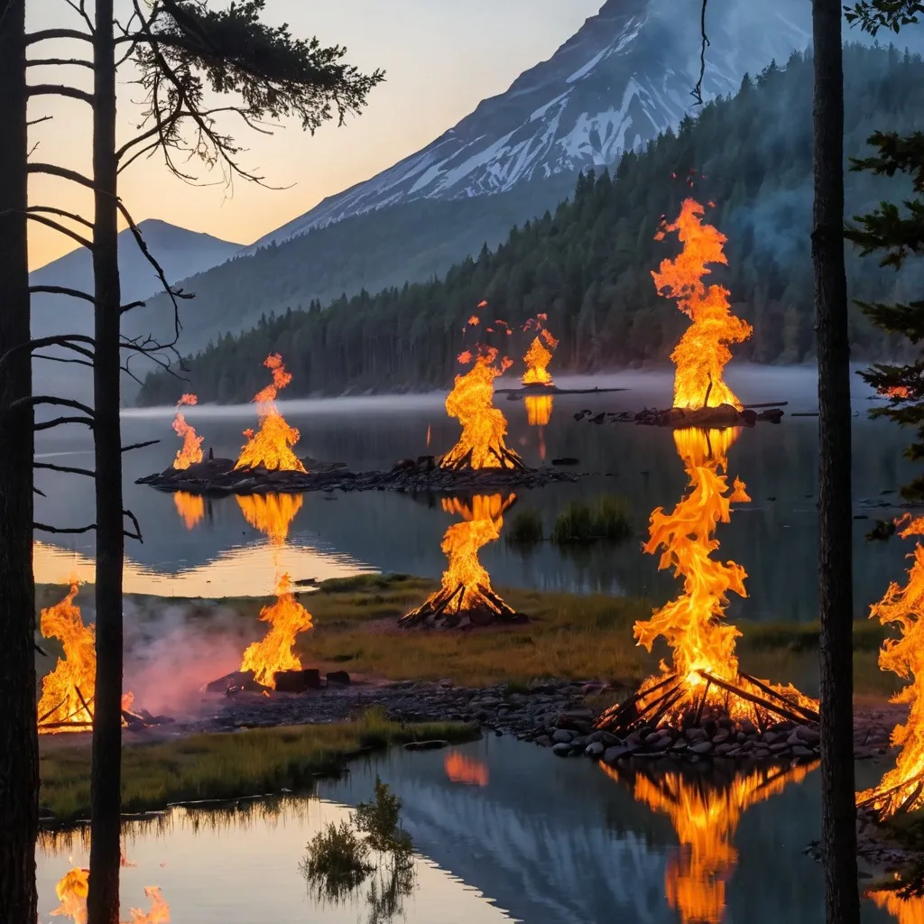chat with ai character: burned forest