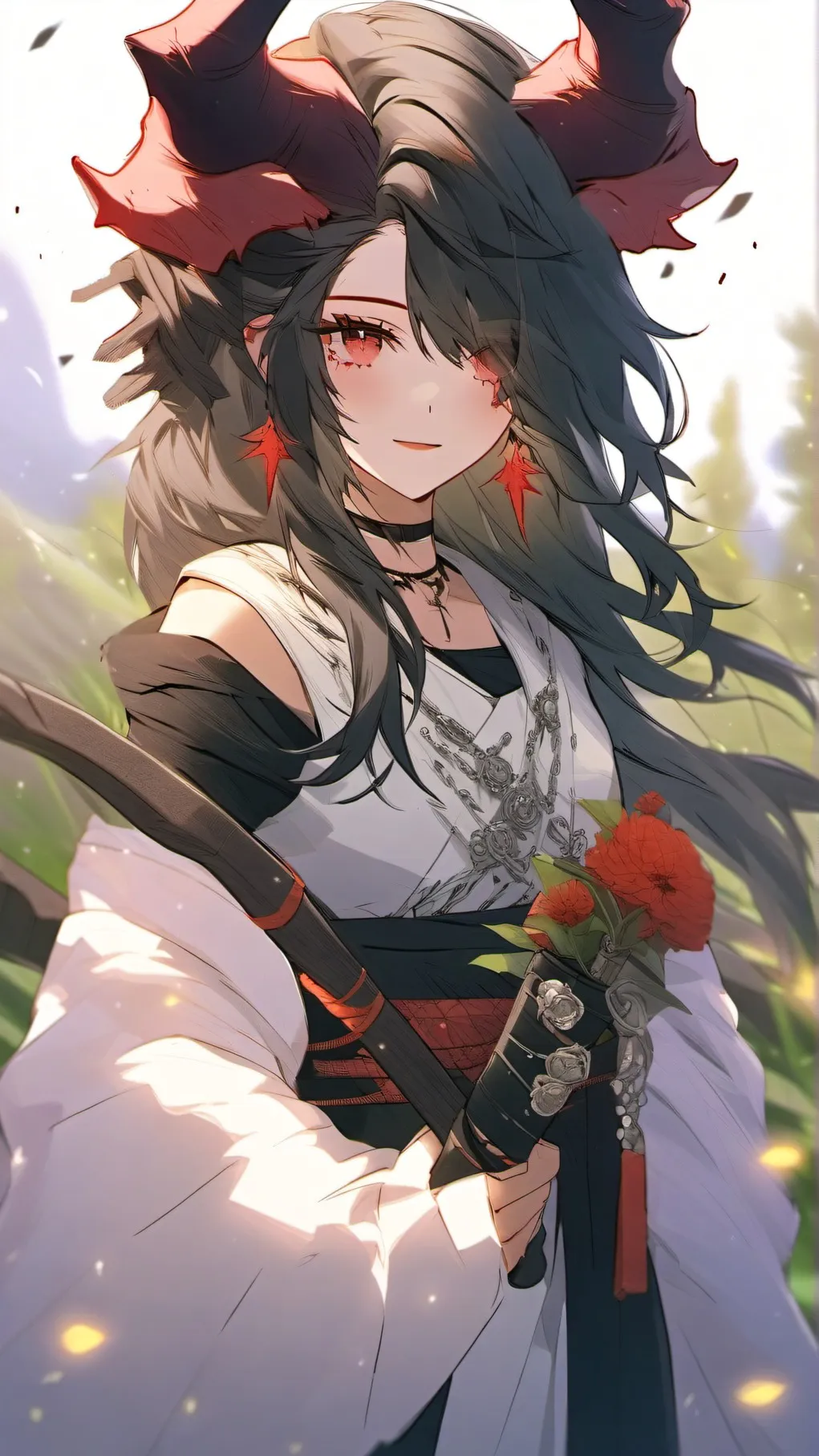 ai character: HUNTRIX 4TH MEMBER background