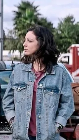 ai character: Fiona on set Q.D. background