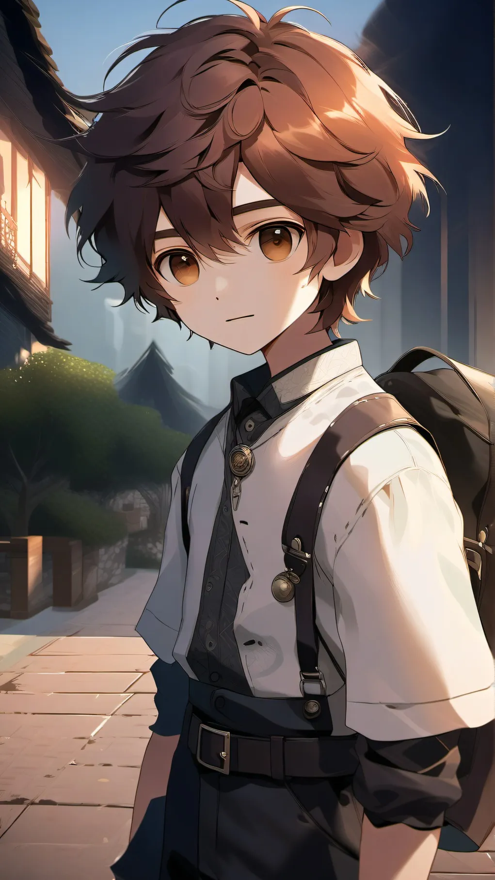 ai character: Balkan boy house background