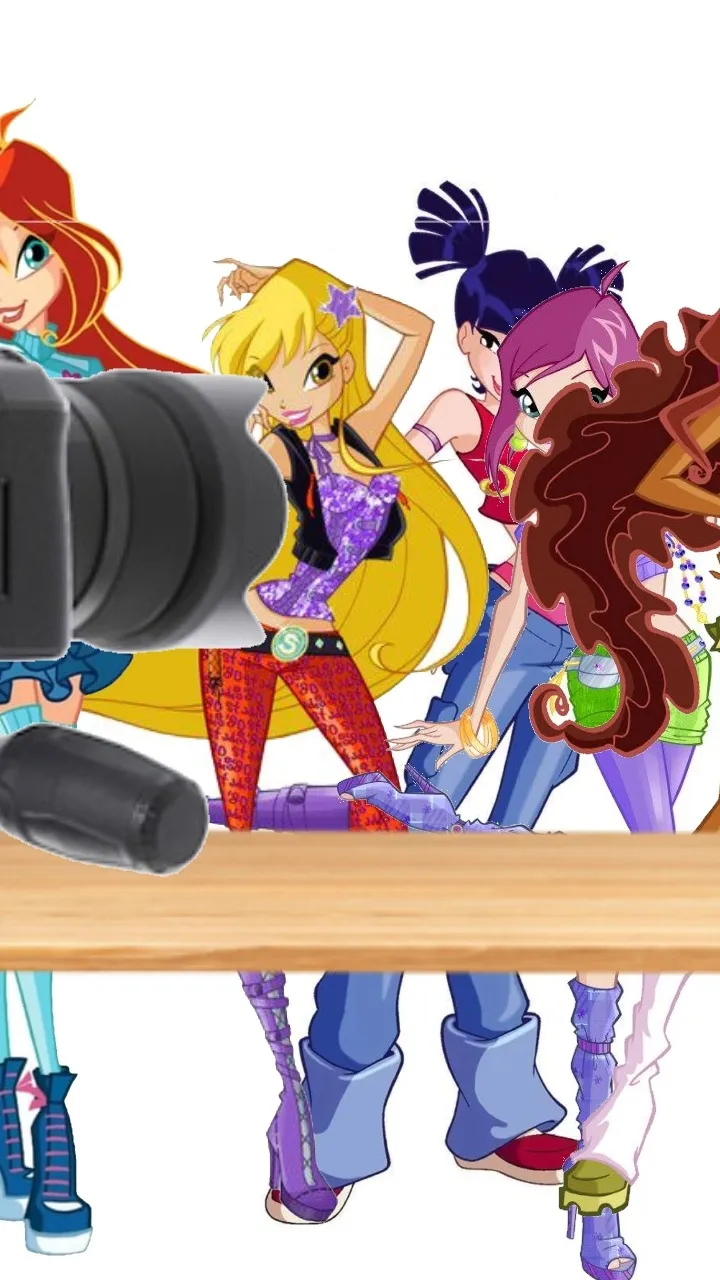 ai character: Winx club Mukbang background