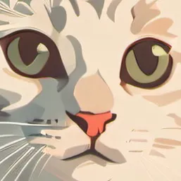 chat with ai character: Snowflake but cat