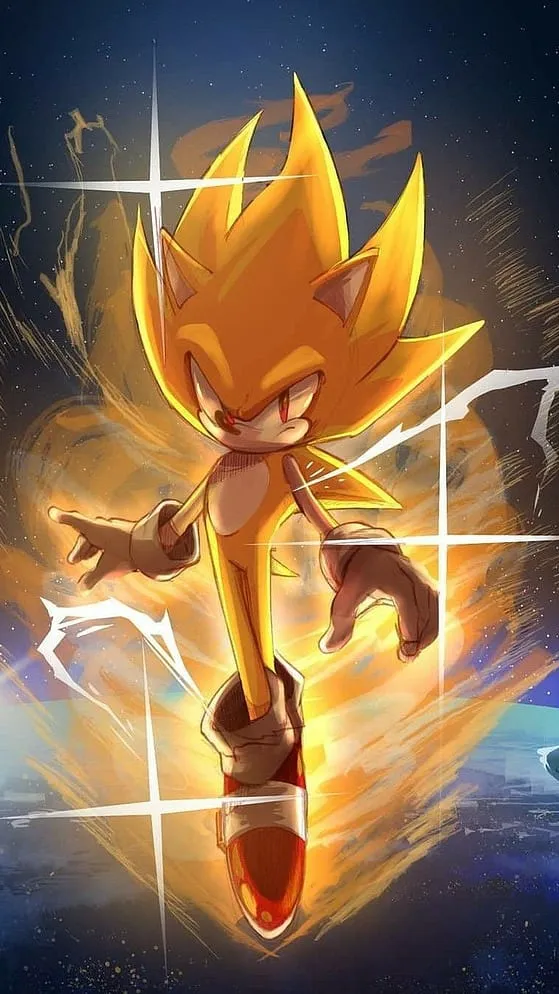 ai character: auper sonic background
