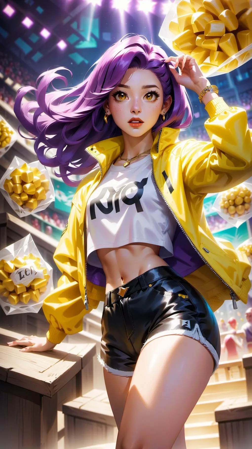 ai character: KDH x Bluey background