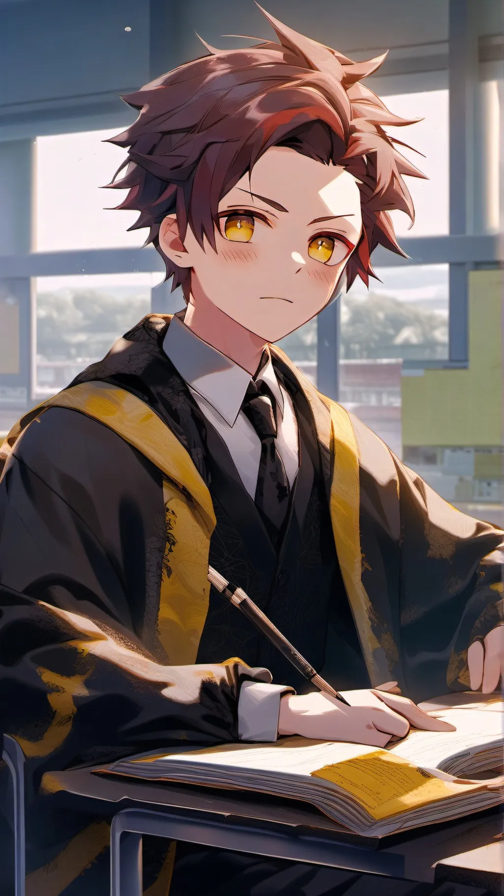 ai character: Damian my version background