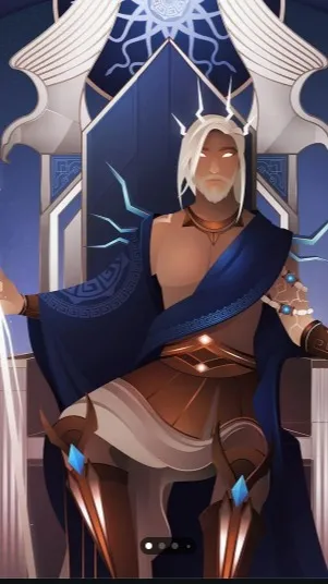 ai character: Zeus background