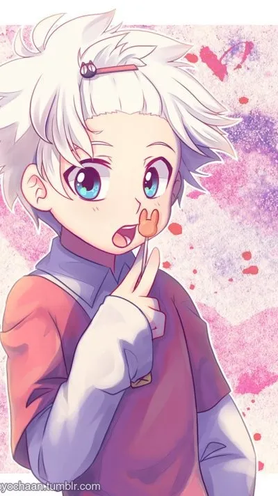 ai character: Killua!!<333 background