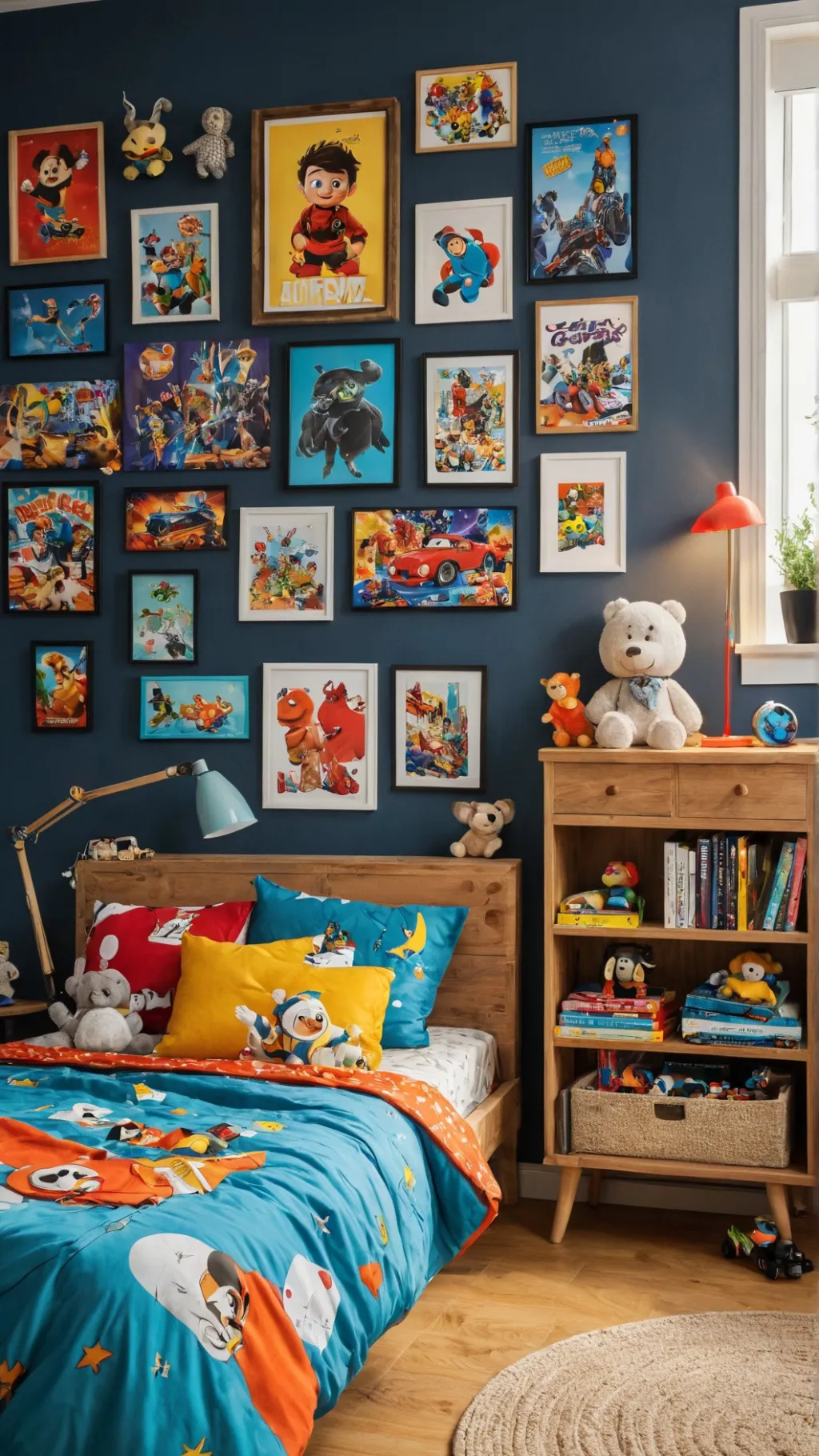 ai character: Bedroom background