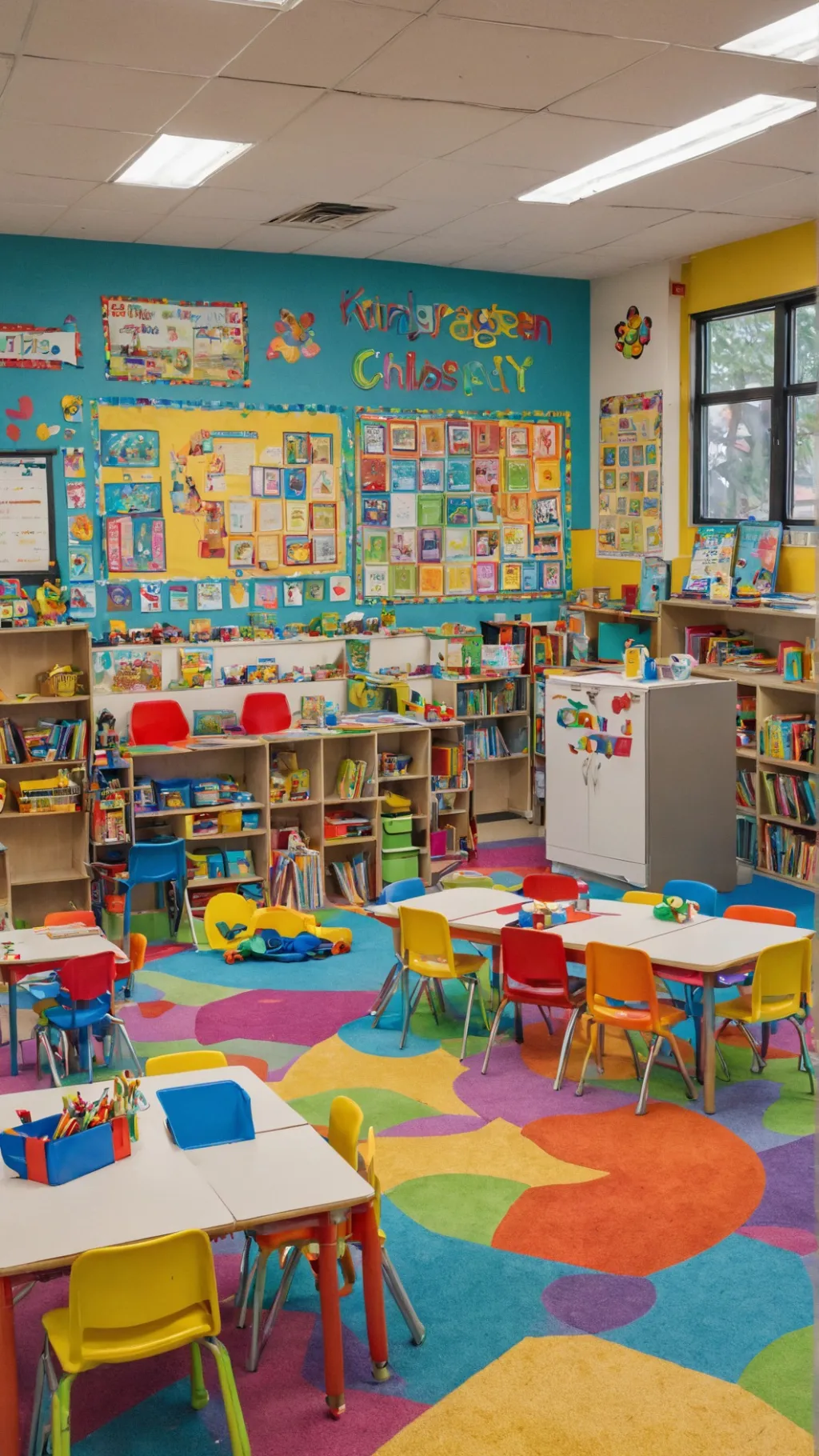 ai character: Kindergarten background