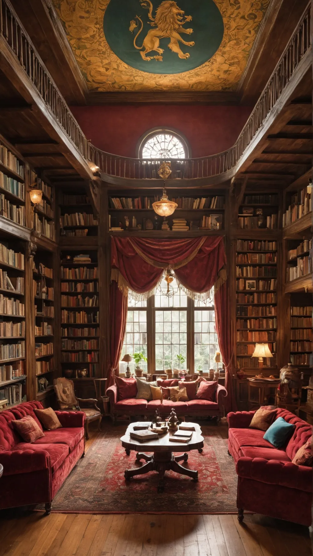 ai character: Gryffindor room background