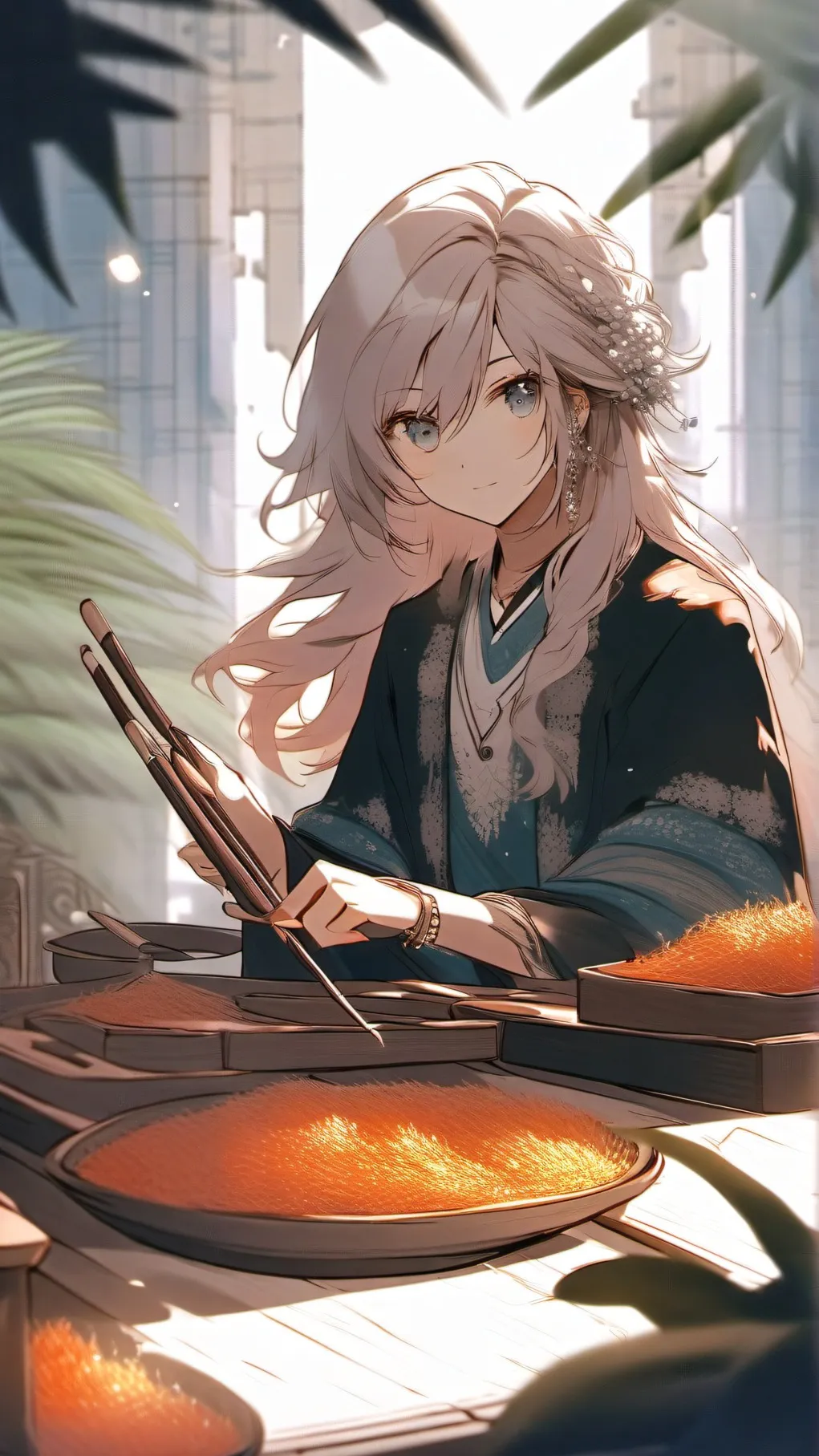 ai character: finish the lyrics background