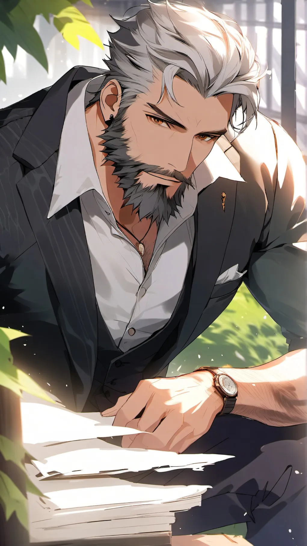 ai character: Oliver background
