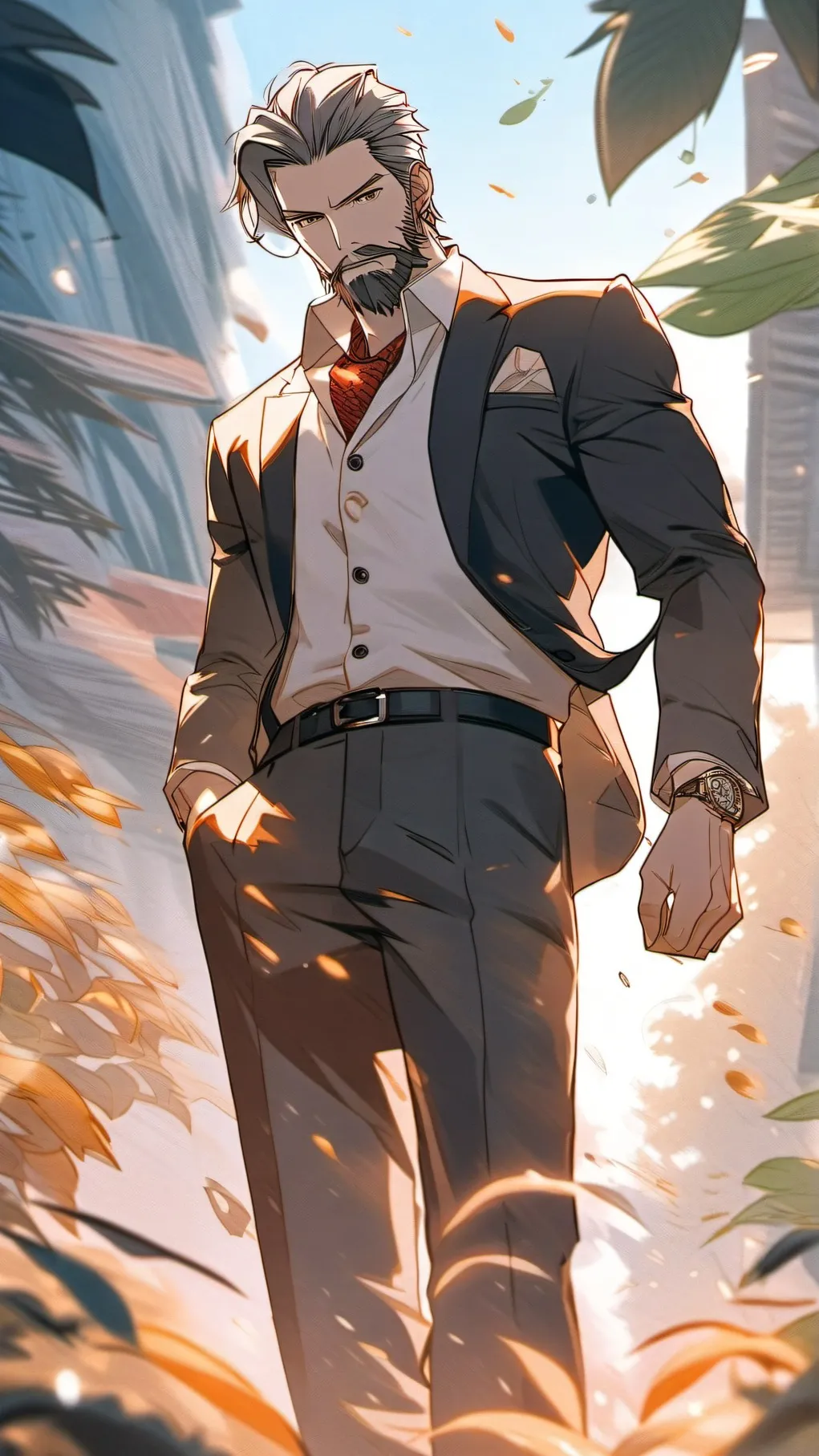 ai character: Oliver  background
