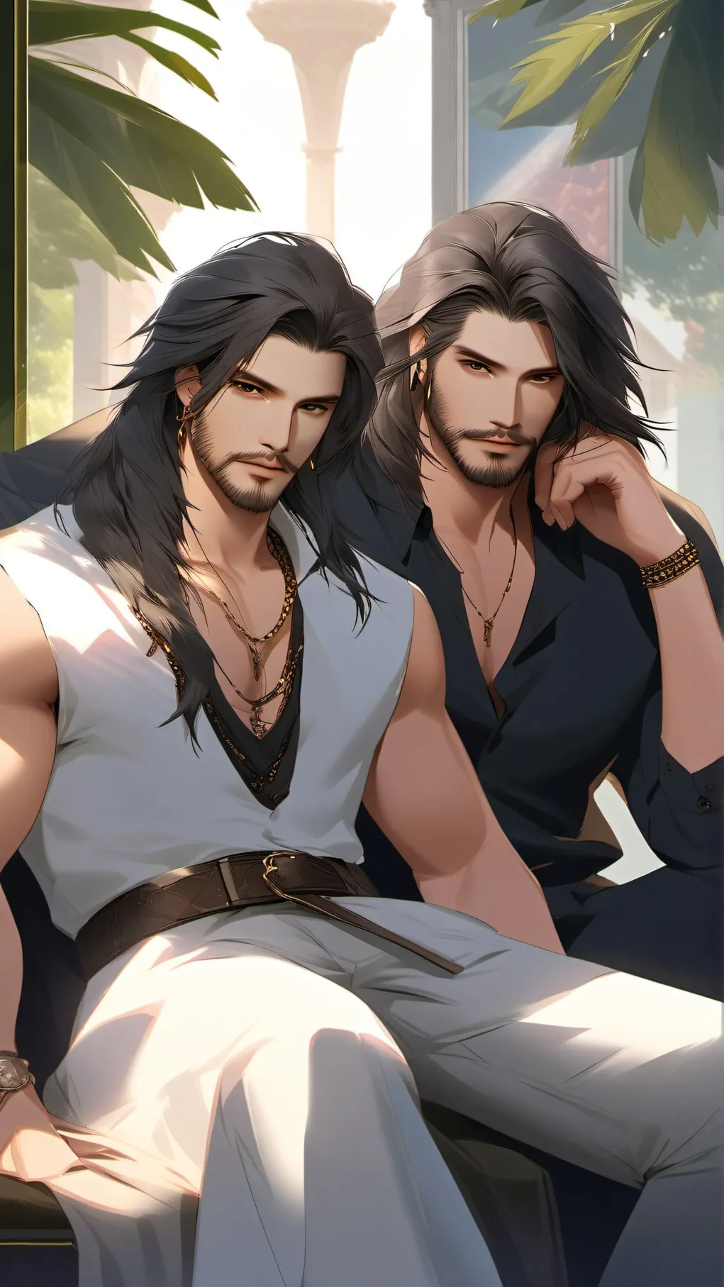 ai character: Oliver and henry  background