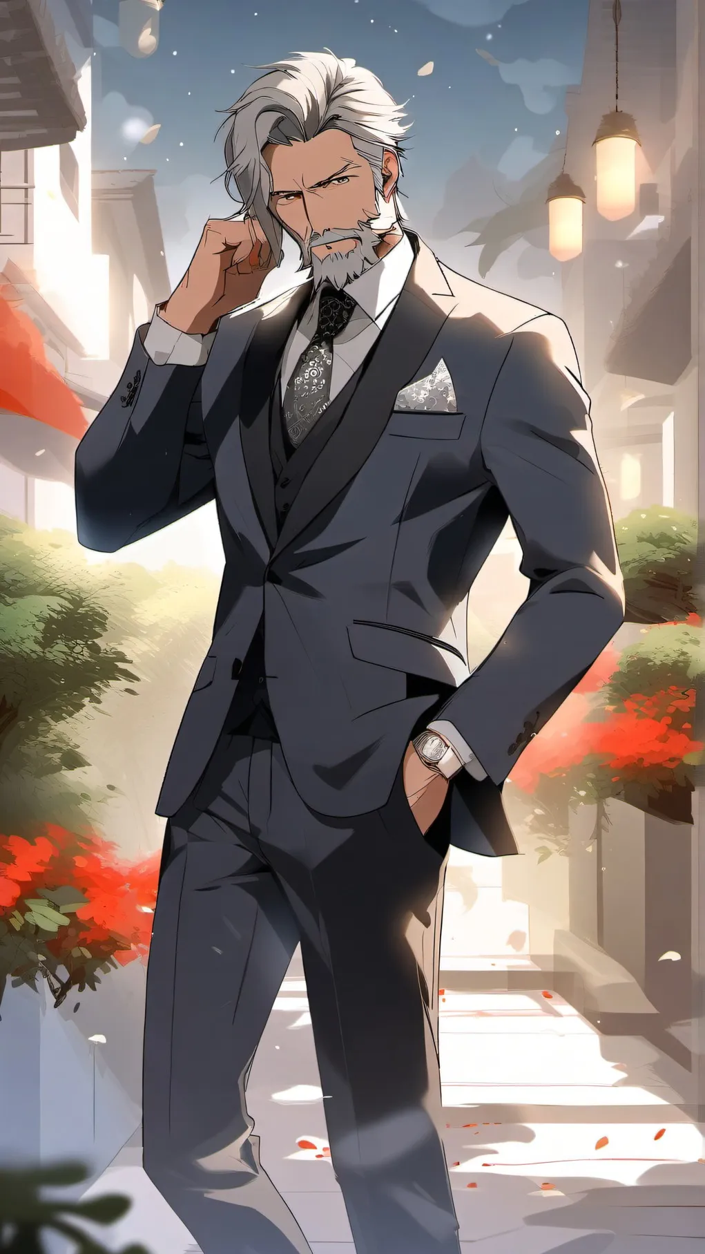 ai character: Oliver  background