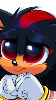 ai character: cute shadow background