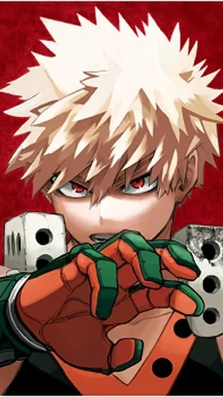 ai character: Bakugou Katsuki background