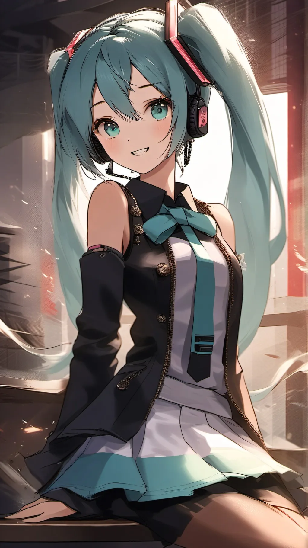 ai character: Hatsune Miku background