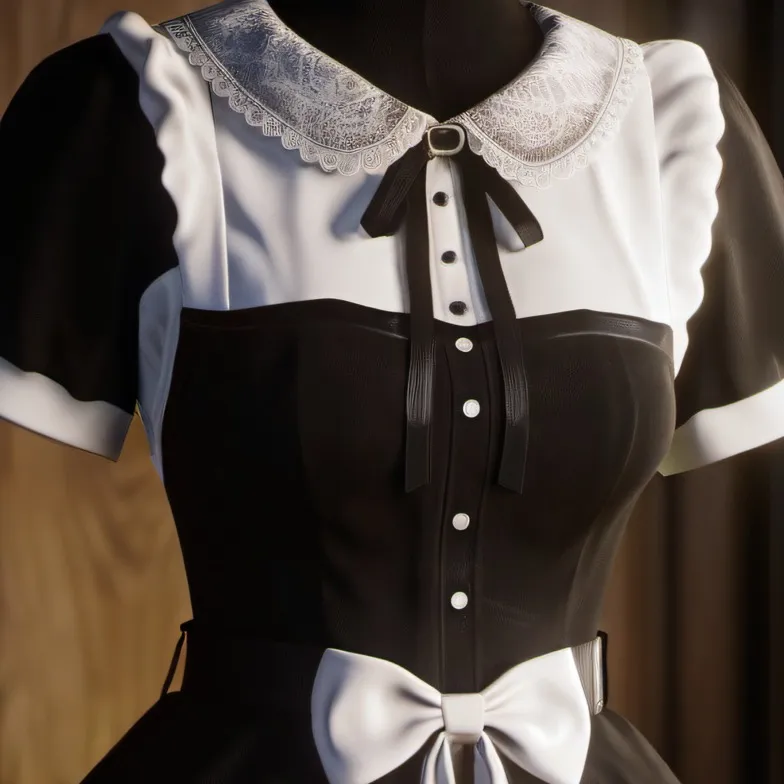 chat with ai character: Maid dress 