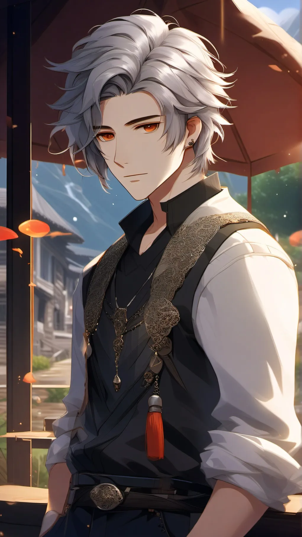 ai character: Your Comfort man background