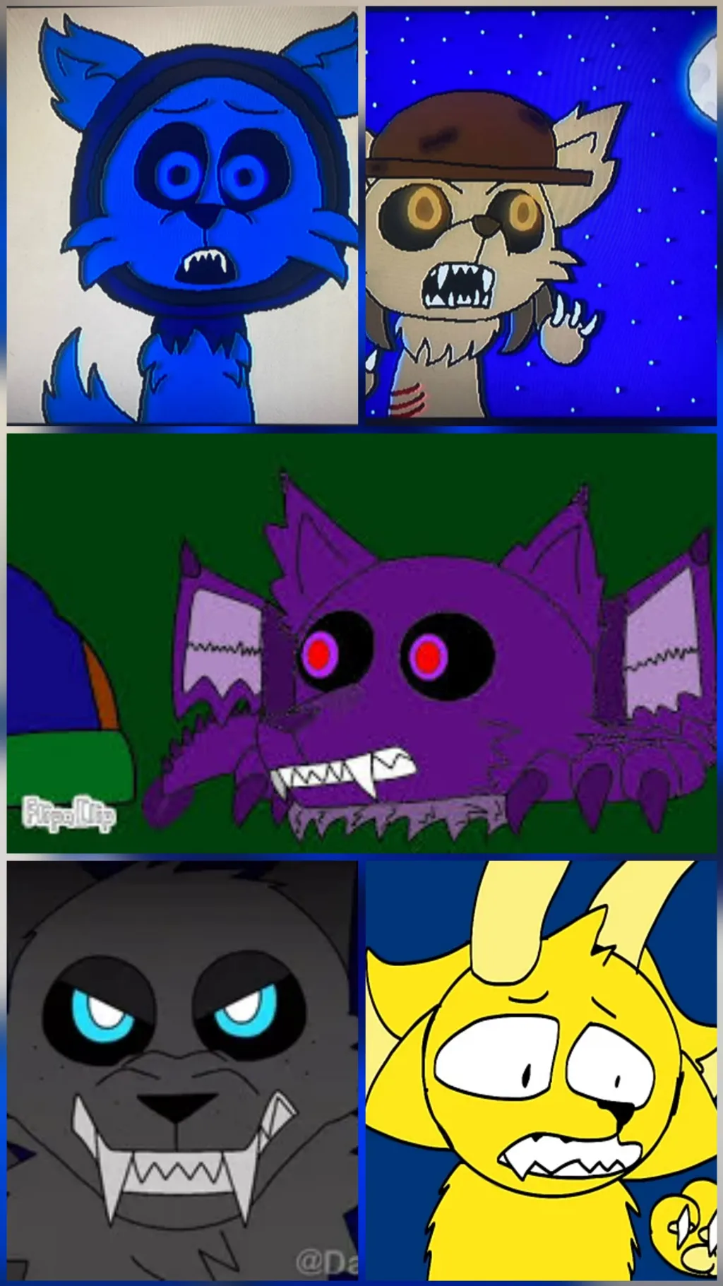 ai character: Sprunki wolf part2 background