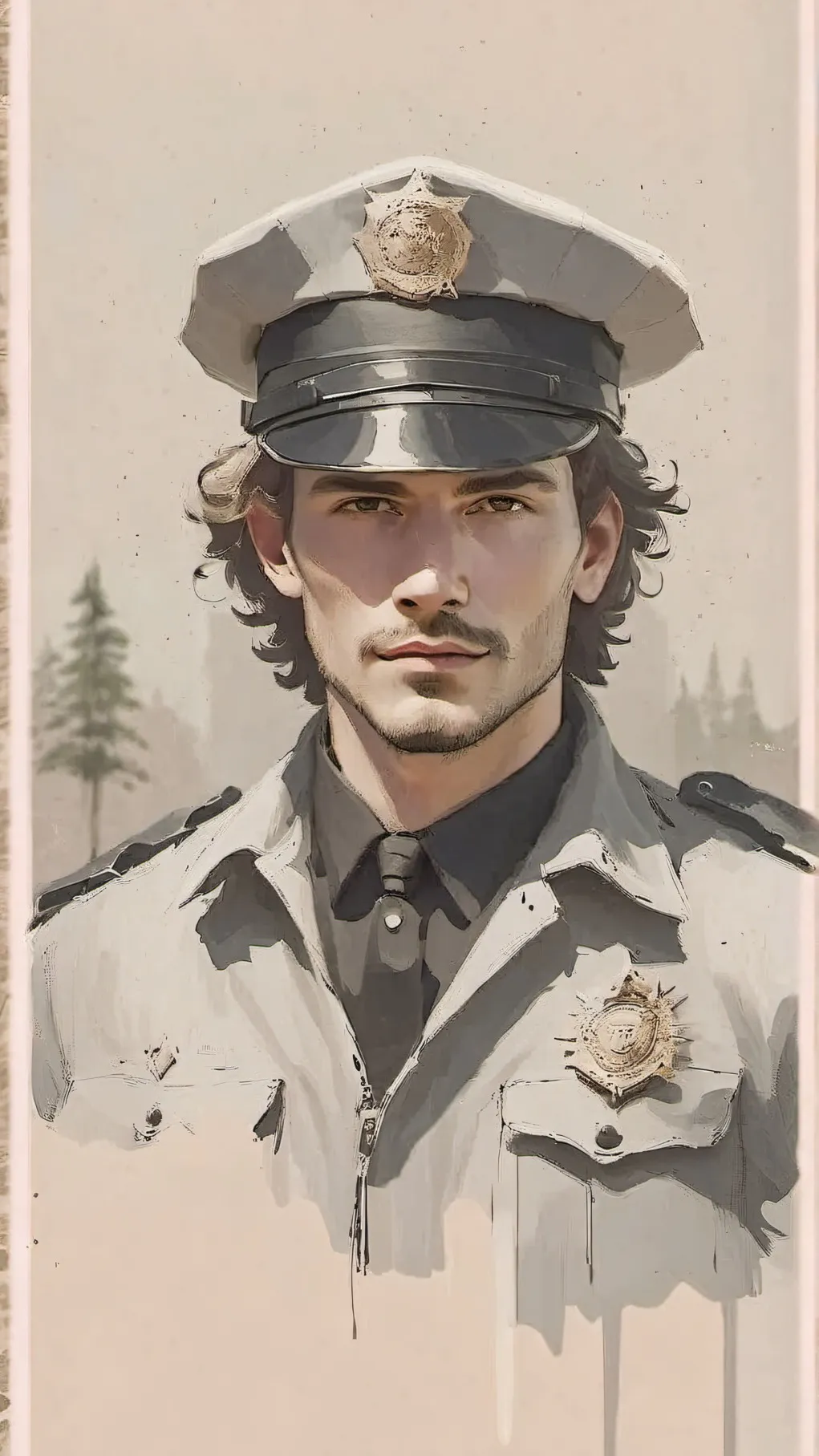 ai character: officer sam smith background
