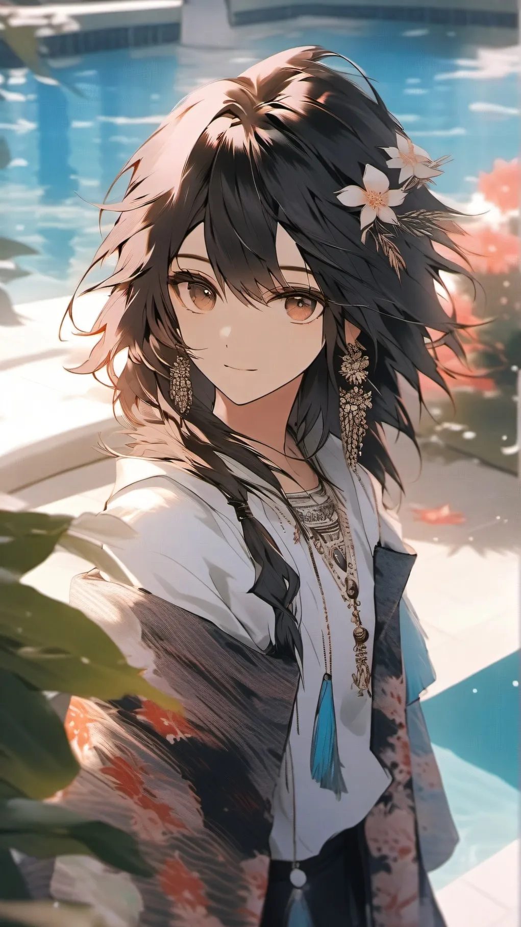 ai character: ☆MHA pool pick me☆ background