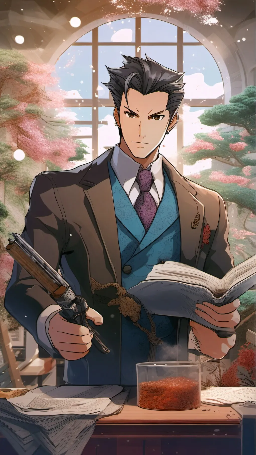 ai character: ☾ACE ATTORNEY★ background