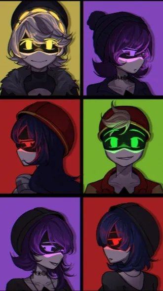 ai character: Murder Drones  background