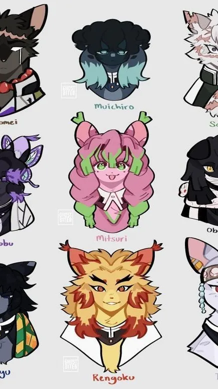 ai character: Hashira As Dogs! background