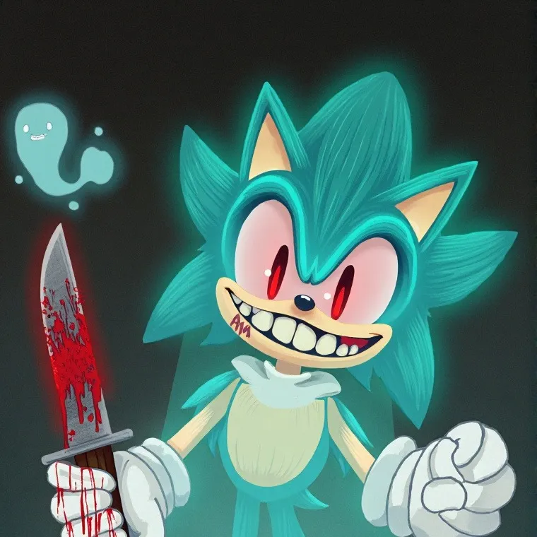 chat with ai character: sonic the slasher