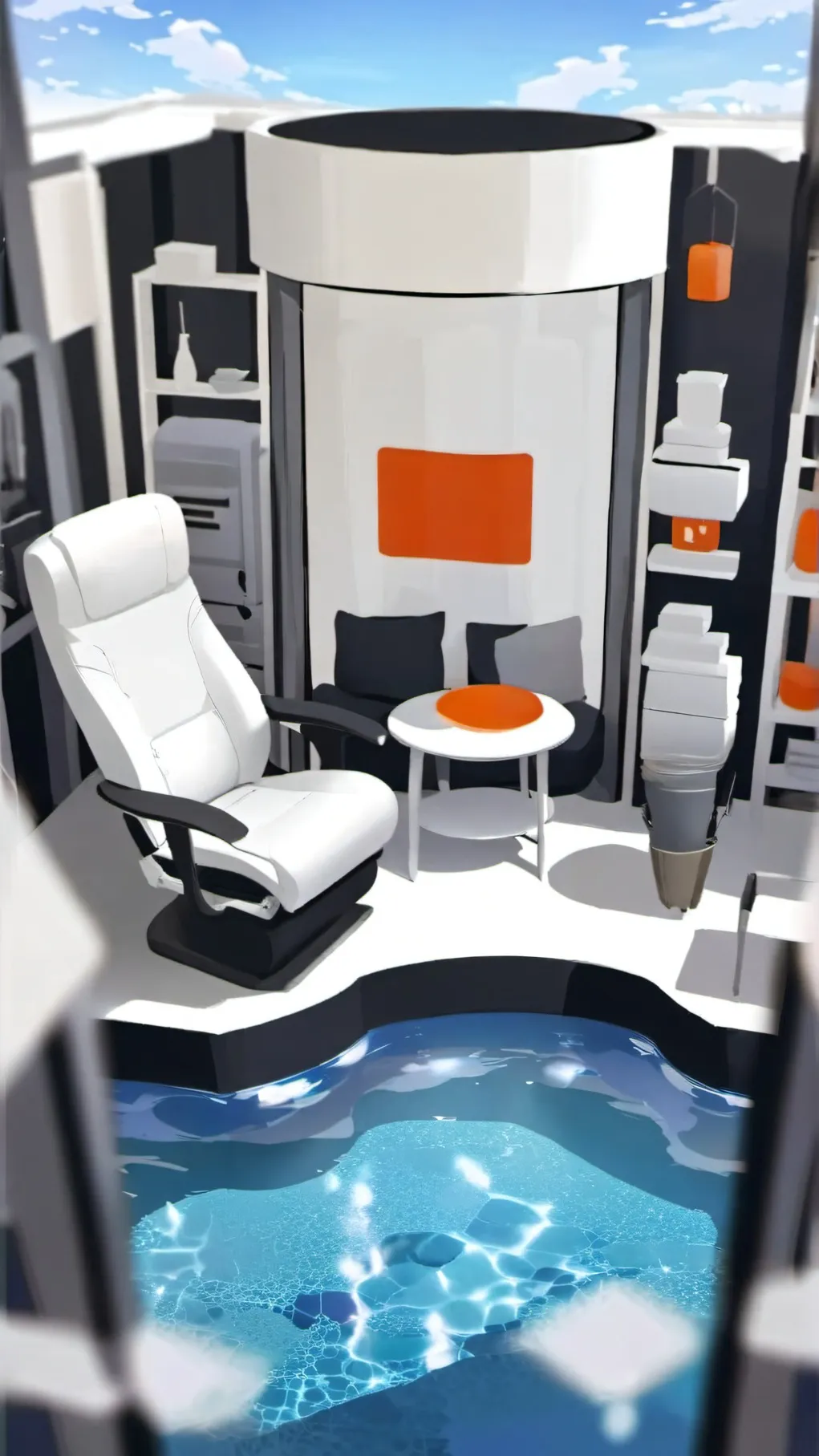 ai character: Mha Pool:) background