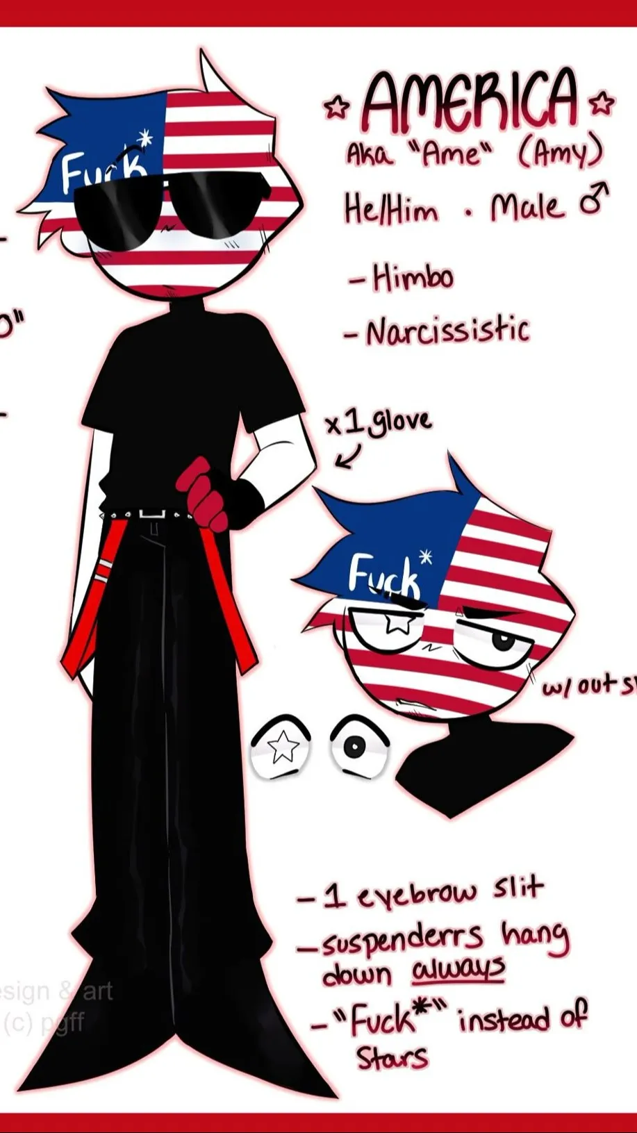 ai character: usa x panama background